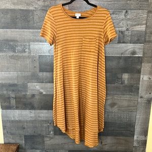 Brown Striped LulaRoe Dress